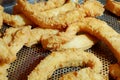 The Taiwanese delicious deep fried squid at food street market