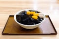 Taiwanese dessert made from grass jelly Royalty Free Stock Photo