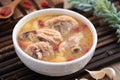 Taiwanese food - Homemade delicious garlic chicken soup