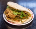 Taiwanese guo bao on a table