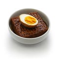 Simmered tofu and egg Royalty Free Stock Photo