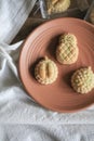 Taiwanese Pineapple Cakes, famous sweet delicious dessert food with tea