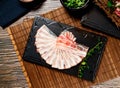 Taiwanese Pork Belly slice served in tray isolated on table top view of taiwan food