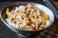 Taiwanese pork rice in bowl