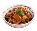 Taiwanese traditional food pork knuckle isolated for Chinese Lunar New Year meal