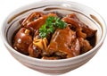 Taiwanese traditional food pork knuckle isolated for Chinese Lunar New Year meal