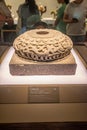 carved stone pedestal in the Shanxi Museum