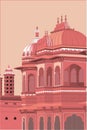 Taj Lake Palace Udaipur, Rajasthan Illustration Royalty Free Stock Photo