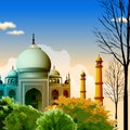 Taj Mahal, agra, India Royalty Free Stock Photo