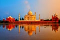 Taj Mahal, Agra, India, on sunset Royalty Free Stock Photo