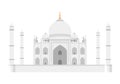 Taj Mahal, Agra, India. Vector illustration.