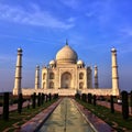Taj Mahal in Agra, Uttar Pradesh, India. Royalty Free Stock Photo