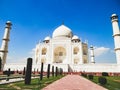 Taj Mahal in Agra, Uttar Pradesh, India Royalty Free Stock Photo