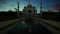 Taj Mahal beautiful timelapse surise, camera fly