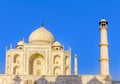 Taj Mahal, Blue sky, Travel to India Royalty Free Stock Photo