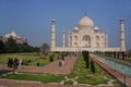 Taj Mahal with charbagh garden in Agra, Uttar Pradesh, India