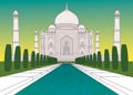 Taj Mahal in colours
