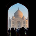 The Taj Mahal entrance, India