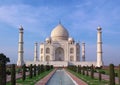 Taj mahal in evening light Royalty Free Stock Photo