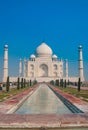 Taj mahal , A famous historical monument, A monument of love, the Greatest White marble tomb in India, Agra, Uttar Pradesh Royalty Free Stock Photo