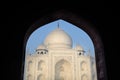 Taj Mahal framed by an Arch Royalty Free Stock Photo