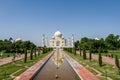 The Taj Mahal Front view, Agra, Uttar Pradesh, India. UNESCO world heritage.