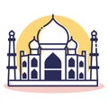 Taj Mahal Icon - Travel and Destination