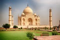 Taj Mahal India at gloomy weather