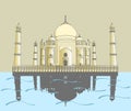 Taj Mahal. Indian palace
