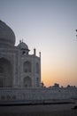 The Taj Mahal is an ivory-white marble mausoleum on the south bank of the Yamuna river in the Indian city of Agra, Uttar Pradesh