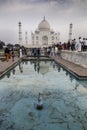 Tourists Jostle for The Best Positions