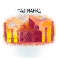 Taj Mahal the main tourist attraction in Agra, India.