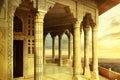 Taj mahal marble arch architecture Royalty Free Stock Photo