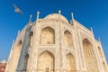 Taj Mahal marble facade detailed view, India, Agra