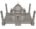 Taj Mahal mausoleum - 3D render