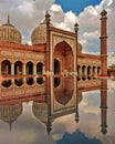 Taj mahal mirror reflection mobile picture Royalty Free Stock Photo