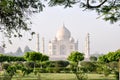 Taj Mahal, From the Moon Gardens, Agra India Royalty Free Stock Photo