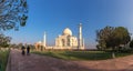 Taj Mahal morning panorama, Agra, Uttar Pradesh, India