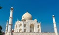 The Taj Mahal, the most famous monument of India. Agra - Uttar Pradesh Royalty Free Stock Photo