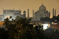 Taj Mahal at night Royalty Free Stock Photo