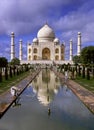 Taj Mahal pilgrimage Royalty Free Stock Photo