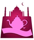 Taj Mahal Pink Tea Pot