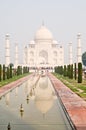 The Taj Mahal and reflecting pool