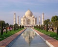 Taj mahal in reflection Royalty Free Stock Photo