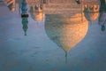 The Taj Mahal reflection, India