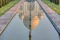 The Taj Mahal reflection, India