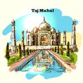 Taj Mahal sketch