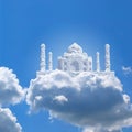 Taj Mahal in sky Royalty Free Stock Photo