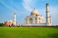 Taj Mahal on a sunny day. Royalty Free Stock Photo