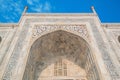 Taj Mahal on a sunny day. Royalty Free Stock Photo